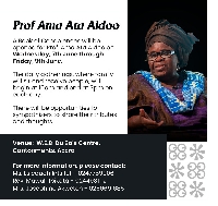 The Book of Condolences will be open on Wednesday in honour of Ama Ata Aidoo