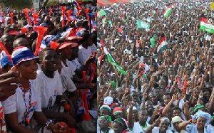 File photo: NPP and NDC supporters