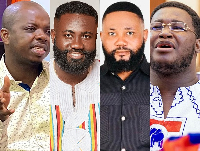 L-R: Abronye DC, Okatakyie Afrifa, Baba Amando and Alfred Ababio Kumi have all suffered arrests