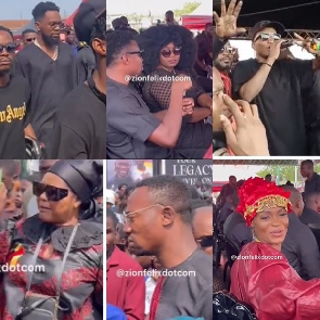 Celebrities who trooped Atsu's funeral