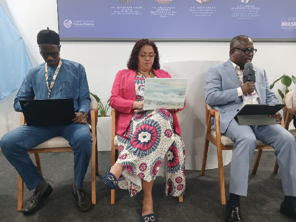 Minister Seidu (with mic) framed the crisis as both a grave challenge and a defining opportunity