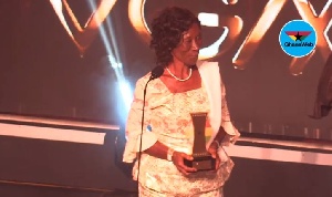 Naa Amanua was honoured at the 2018 Vodafone Ghana Music Awards held at the AICC, Saturday