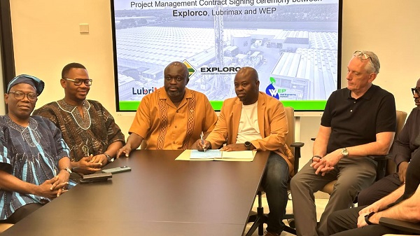 The stakeholders at the signing ceremony of the agreement