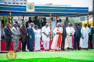 President Mahama and others at the National Day of Prayer and Thanksgiving