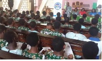 The seminar attracted about five hundred female senior high students from various schools