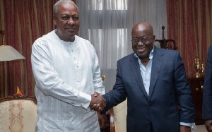 President John Dramani Mahama with President-elect Nana Akufo-Addo