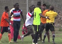 Referee Favour was heckled and beaten up by fans