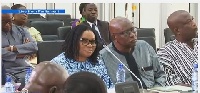 Charlotte Osei and her Deputy, Amadu Sulley are before PAC
