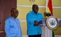 President Nana Akufo-Addo (R) with Dr. Archibald Letsa