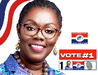 Ursula Owusu-Ekuful is seeking re-election as MP for Ablekuma West
