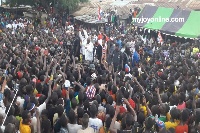 Nana Addo Dankwa Akufo-Addo on campaign tour of the Volta Region