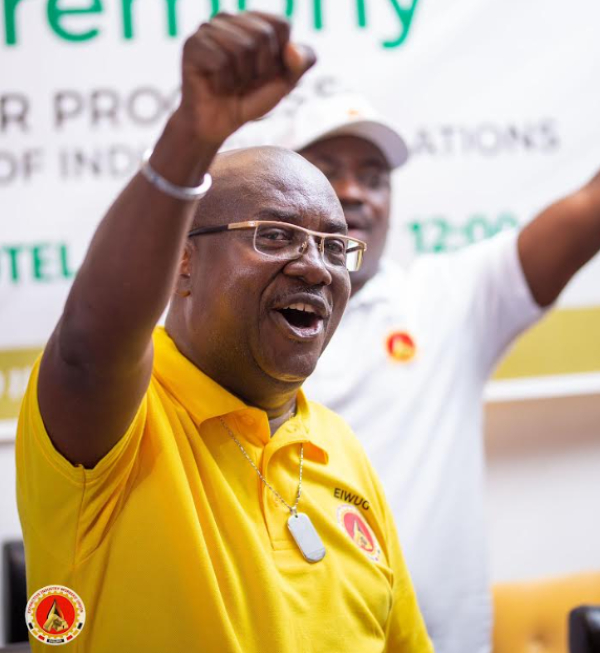 Victor Asare Gyapong, Executive Director of the Extractive Industry Workers’ Union Ghana