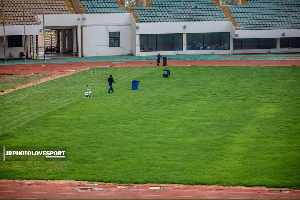 Essipong and Aliu Mahama Stadium re-grassed as renovations take place