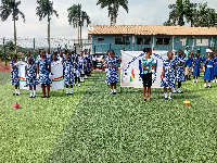 Ten basic schools in the district participated in the independence parade