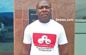 Elvis Darko was prevented from entering Parliament house in his branded T-shirt
