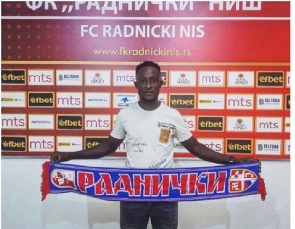 Serbian outfit FK Radnički Niš unveil new signing Francis Andy Kumi