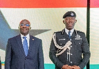 Vice President Mahamudu Bawumia and IGP George Akuffo Dampare