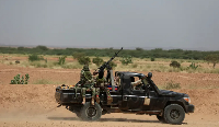 Soldiers near Agadez, Niger
