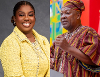 Obuobia Darko-Opoku (L) says President Mahama (R) has done well for donating his salary to the Fund