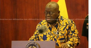 President Akufo-Addo addressed pressmen on his first six months in office