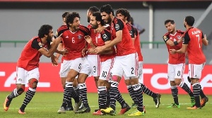 Egypt players celebrating