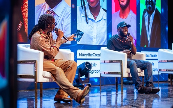 Kwadwo Sheldon and Stonebwoy at the launch