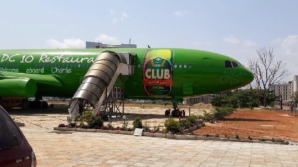 File photo - Last aircraft of Ghana Airways now a restaurant