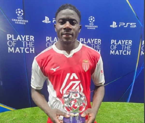 Ghana defender Mohammed Salisu was adjudged the Man of the Match