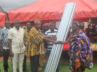 Some of the beneficiaries receiving their items