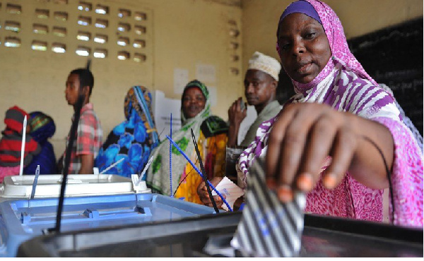 Tanzanians cast their votes during a past election