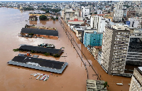 A flooded area in Porto Alegre in Rio Grande do Sul state
