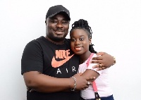 Quophi Okyeame with daughter