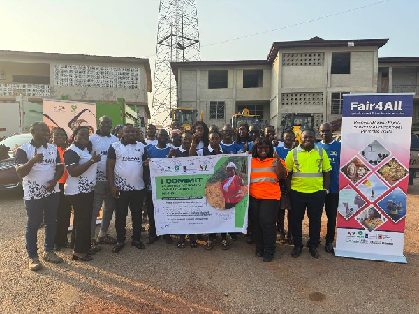 Some participants of the small scale-mining training  program