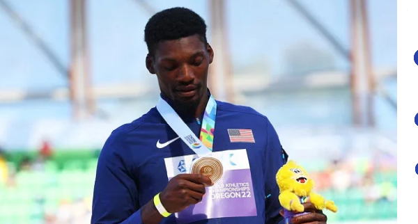 American Olympic-medal winning sprinter Fred Kerley is fighting his suspension
