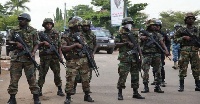 Three soldiers and a police officer were shot in an exchange of gunfire with the herdsmen