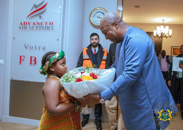 President Mahama is on an official visit to France