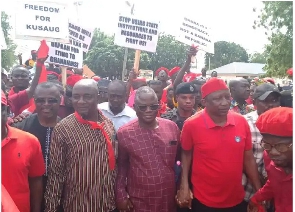 The protest drew a large crowd of persons determined to get their message across to duty bearers