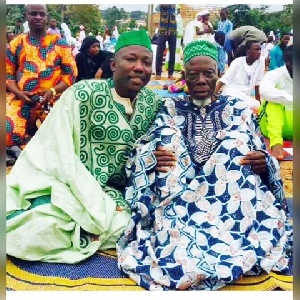 Yakubu Abdul Salam with Dad