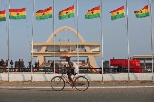Ghana Flags Bike