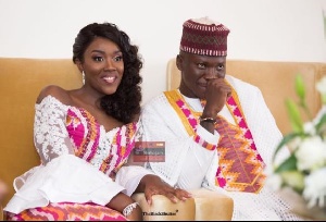 Stonebwoy and his new bride Dr Louisa