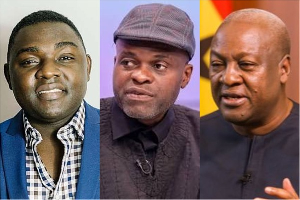 L-R: Kevin Taylor, Martin Kpebu and President John Dramani Mahama