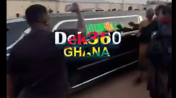 Upon arrival at the stadium, family members were seen among the delegation escorting the body