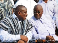 Kwabena Agyapong (right) with Akufo-Addo