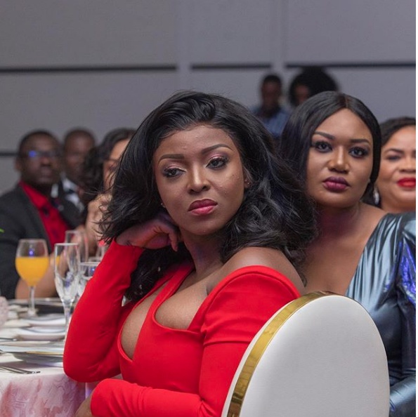 Yvonne Okoro Slays In Her Red Dress At The Grand Finale Of Miss Universe Ghana