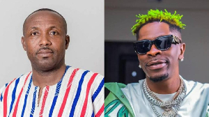 John Boadu (L) says Shatta Wale could help the NPP connect with the youth