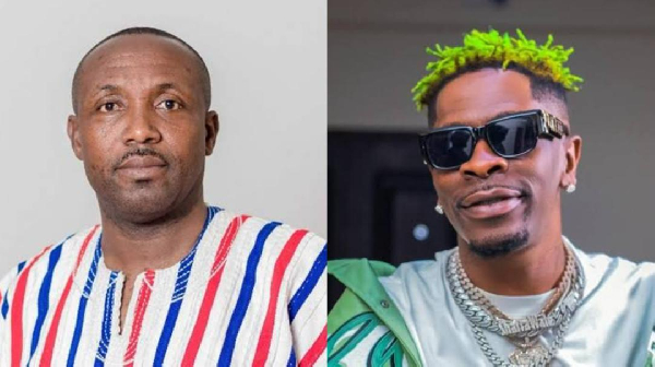 John Boadu (L) says Shatta Wale could help the NPP connect with the youth