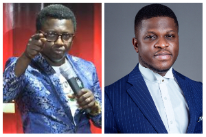 Prophet Ebenezer Adarkwa Yiadom [L] and Sammy Gyamfi