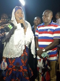 Samira Bawumia on campaign tour