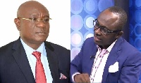 Mr Adjaho [left] and lawyer Oppong