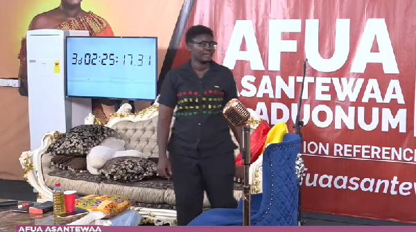 The Ghanaian seeking to break sing-a-thon record, Afua Asantewaa